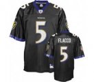 nfl baltimore ravens #5 youth flaccco black