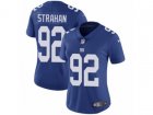 Women Nike New York Giants #92 Michael Strahan Vapor Untouchable Limited Royal Blue Team Color NFL Jersey