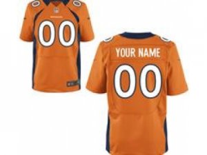 Men\'s Nike Denver Broncos Customized Elite Team Color Jerseys