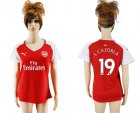 2017-18 Arsenal 19 S.CAZORLA Home Women Soccer Jersey