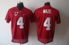 NCAA Alabama Crimson Tide #4 Marquis Maze Red 2016 College Football Playoff National Championship Jersey