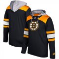 Mens Boston Bruins Adidas Black Silver Jersey Pullover Hoodie