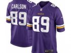 Nike NFL Minnesota Vikings #89 John Carlson Purple Jerseys(Game)