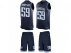Nike Tennessee Titans #59 Wesley Woodyard Limited Navy Blue Tank Top Suit NFL Jersey