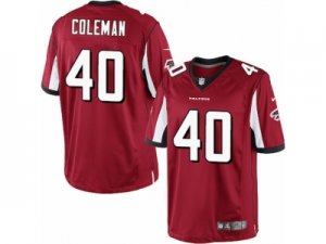 Mens Nike Atlanta Falcons #40 Derrick Coleman Limited Red Team Color NFL Jersey