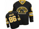 Mens Reebok Boston Bruins #86 Kevan Miller Authentic Black Third NHL Jersey