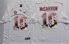 Alabama Crimson Tide 10 AJ McCarron White Portrait Number College Jersey