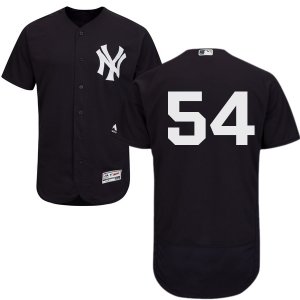 Men\'s Majestic New York Yankees #54 Aroldis Chapman Navy Flexbase Authentic Collection MLB Jersey