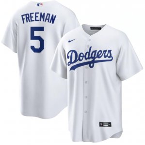 Dodgers #5 Freddie Freeman White Nike Cool Base Jersey