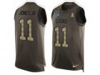 Nike Detroit Lions #11 Marvin Jones Jr Limited Green Salute to Service Tank Top NFL Jersey