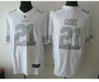 Nike San Francisco 49ers #21 Frank Gore White Platinum jerseys