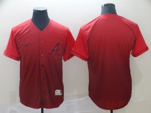 Braves Blank Red Drift Fashion Jersey