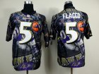 Nike baltimore ravens #5 Flacco camo jerseys[Elite Fanatical version]