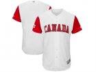 Mens Canada Baseball Blank Majestic White 2017 World Baseball Classic Authentic Team Jersey