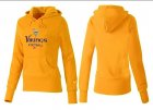 Women Minnesota Vikings Logo Pullover Hoodie-117