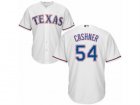 Mens Majestic Texas Rangers #54 Andrew Cashner Replica White Home Cool Base MLB Jersey