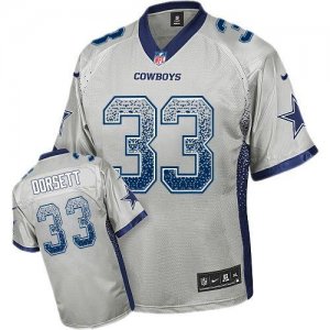 Nike Dallas Cowboys #33 Tony Dorsett Grey Jersey(Elite Drift Fashion)
