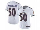 Women Nike Baltimore Ravens #50 Albert McClellan Vapor Untouchable Limited White NFL Jersey