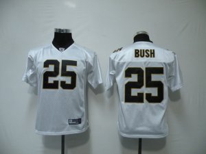 youth new orleans saints #25 Bush white