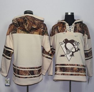 Mens Pittsburgh Penguins Blank Cream Camo Stitched NHL Jersey