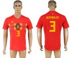 Belgium 3 VERMAELEN Home 2018 FIFA World Cup Thailand Soccer Jersey