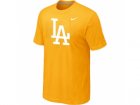 Los Angeles Dodgers Nike Logo Legend Yellow T-Shirt