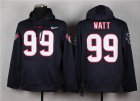 Nike Houston Texans #99 JJ Watt blue jerseys(Pullover Hoodie)