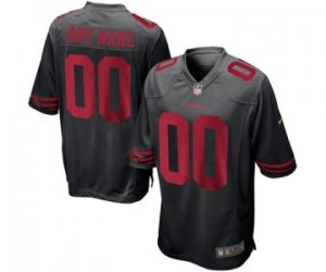 Men\'s San Francisco 49ers Nike Black Custom Game Jersey