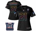 Womens Nike New England Patriots #21 Malcolm Butler Game Black Fashion Super Bowl LI Champions NFL Jersey