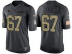 Nike Carolina Panthers #67 Ryan Kalil Mens Stitched Black NFL Salute to Service Limited Jerseys