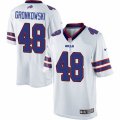 Mens Nike Buffalo Bills #48 Glenn Gronkowski Limited White NFL Jersey