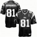 New England Patriots #81 Aaron Hernandez 2012 Super Bowl XLVI black