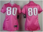 Nike Women New England Patriots #80 Danny Amendola Pink Love NFL Jerseys