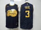 nba los angeles clippers #3 paul black jerseys[gold lettering fashion]