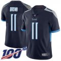Nike Titans #11 A.J. Brown Navy Blue Team Color Men Stitched NFL
