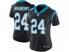 Women Nike Carolina Panthers #24 James Bradberry Vapor Untouchable Limited Black Team Color NFL Jersey