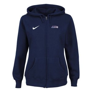 Women NEW Seattle Seahawks Ladies Tailgater Full Zip Hoodie Blue