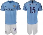 2018-19 Manchester City 15 MANGALA Home Soccer Jersey