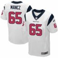 Mens Nike Houston Texans #65 Greg Mancz Elite White NFL Jersey