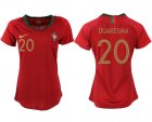 Portugal 20 QUARESMA Home Women 2018 FIFA World Cup Soccer Jersey