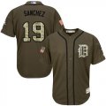 Men Detroit Tigers #19 Anibal Sanchezn Green Salute to Service Stitched Baseball Jersey