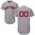 2016 Men Boston Red Sox Majestic Gray Flexbase Authentic Collection Custom Jersey