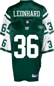 new york jets #36 jim leonhard green