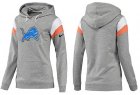 Women Detroit Lions Logo Pullover Hoodie-021