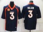 Nike Broncos #3 Russell Wilson Navy C Patch Vapor Untouchable Limited Jersey