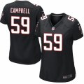 Women's Nike Atlanta Falcons #59 De'Vondre Campbell Limited Black Alternate NFL Jersey