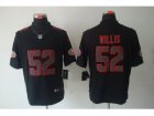 Nike NFL San Francisco 49ers #52 Patrick Willis Black Jerseys(Impact Limited)