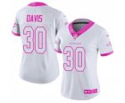 Women's Nike Denver Broncos #30 Terrell Davis Limited Rush Fashion Pink NFL Jersey
