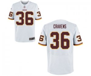 Men\'s Nike Washington Redskins #36 Sua Cravens Elite White NFL Jersey