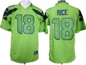 Nike NFL Seattle Seahawks #18 Sidney Rice Green Jerseys(Game)